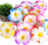 Hawaiian Leis Bulk,Luau Party Supplies Including 50Pcs Leis and 18Pcs Hawaiian Flower Hair Clips for Tropical Luau Hawaiian Party