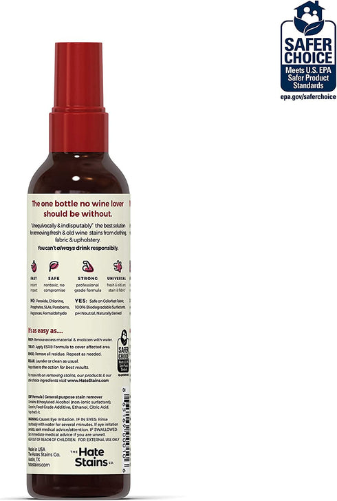Chateau Spill Red Wine Stain Remover Super Concentrated and Safe Spray Cleaner for New and Set-In Wine Stains on Carpet, Rugs, Clothing Upholstery and Laundry (120ml, 4 oz Spray Bottles) 3 Pack