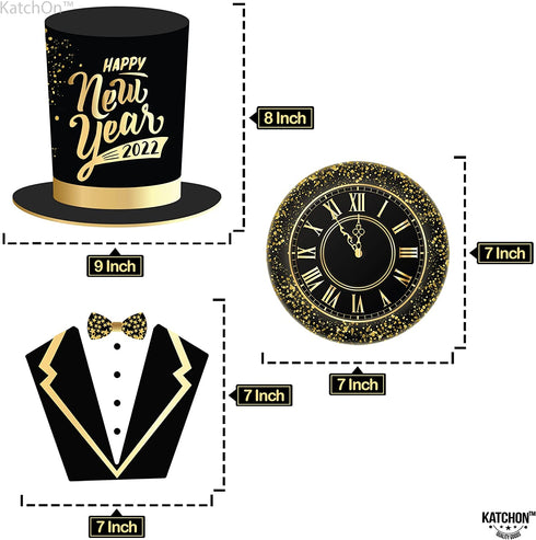 New Years Photo Booth Props 2022 - New Years Eve Party Supplies 2022 | New Years Props Picture, New Year Decorations 2022 | NYE Photo Booth Props 2022, New Years Eve Photo Booth Props 2022, Little DIY