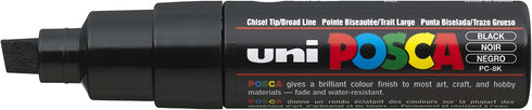 Posca Acrylic Paint Marker, Broad Chisel, Black