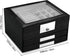 Oyydecor 3-Layer Jewelry Organizer with 2 Drawers Pu Leather Jewelry Box Organizer Display Storage case Necklace Ring Earring Storage Lockable Gift Case Gifts for Women