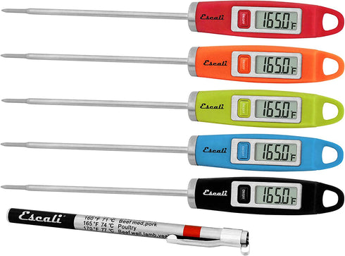 Escali DH1 Gourmet Digital Thermometer, NSF Certified-Black, Standard