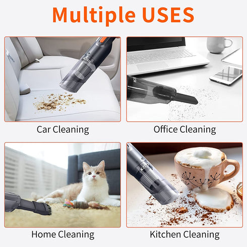 Handheld Vacuum Cordless - Small Hand Vacuum Cordless Rechargeable Mini Portable Car Vacuum for Car