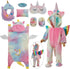 Windolls Girl 18 Inch Doll Sleeping Bag & Clothes Accessories Set - Unicorn Doll Costume with Unicorn Style Sleeping Bag, Eye Masks, Pillow, Slippers - Fits My Life, Generation, Journey Dolls