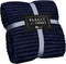 GREEN ORANGE Throw Blanket for Couch - 50x60, Lightweight, Navy Blue - Soft, Plush, Fluffy, Warm, Cozy - Perfect for Bed, Sofa
