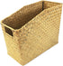 MISNINE Multifunction Basket Magzine Book Holder Basket,Handwoven Seagrass Rustic Home Décor (Small)