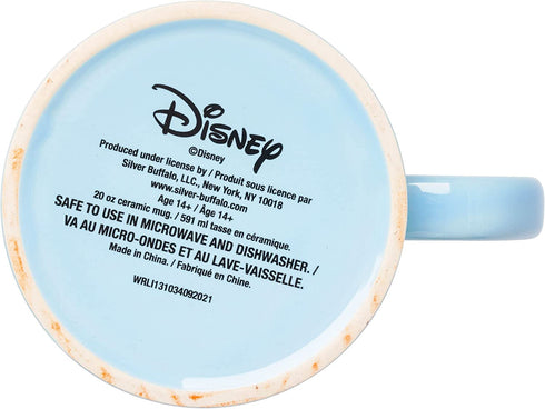 Silver Buffalo Disney Lilo and Stitch Floral Ducks Ceramic Coffee Mug, 20 Ounces