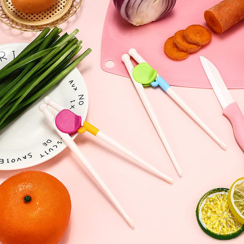 8 Pairs Training Chopsticks Learning Chopstick Helper Attachable Learning Chopstick Set for Chopstick Beginners