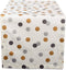 DII Metallic Holiday Collection Tabletop Kitchen Linens, Tablecloth, 14x108, Sparkly Confetti