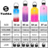 Sports Water Bottle with Straw Lids, Yoehka 40 OZ Stainless Steel Vacuum Insulated Water Bottles, Double Wall Thermo Mug Keeps Beverages Hot and Cold, with Cleaning Brush (Fancy)