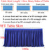 Leegleri 9 ft Navy Blue Polyester Pleated Table Skirt for Rectangle Table,Ruffle Tutu Table Cloth for Baby Shower Wedding,Birthday Party,Gender Reveal,Dessert Cake Tables