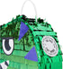 Small Green Scary T-Rex Dinosaur Pinata for Birthday Party (11 x 12.9 x 3 In)