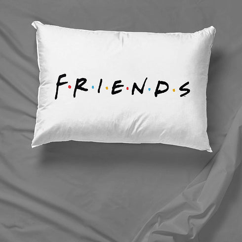 Friends Classic Logo 2 Pack Reversible Pillowcase - Super Soft Bedding (Official Friends Product)