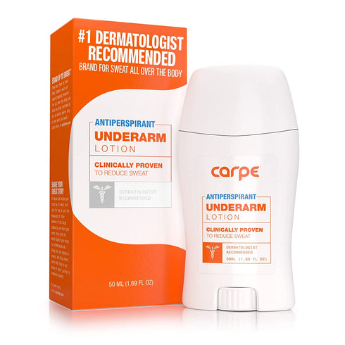 Carpe Underarm Antiperspirant and Deodorant, Clinical strength with all-natural eucalyptus scent, Manage hyperhidrosis and combat excessive sweating without irritation, Stay fresh and dry all day long