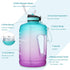 BOTTLE BOTTLE Gallon Water Bottle motivational with Straw & Big Handle, Large 1 Gallon Water Bottle with Time Marker , BPA Free Leakproof Water Jug for Fitness and Outdoor Sports.