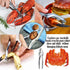 Artcome 22-Piece Seafood Tools Set Including 2 Lobster Crackers, 6 Crab Forks, 4 Lobster Shellers, 2 Butter Warmers, 1 Lobster Crab Mallets, 1 Seafood Scissor and 6 Tealight Candles