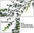 COCOBOO 6 Pack 36ft Eucalyptus Garland Artificial Greenery Boxwood Garland, Faux Vines Fake Hanging Plants for Wedding Table Arch Wall Decor (Dark Green)