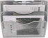 EasyPAG 3 Pocket Wall Mounted File Organizer Vertical Hanging File Folders Holder Paper Rack for Office Home,Silver