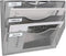 EasyPAG 3 Pocket Wall Mounted File Organizer Vertical Hanging File Folders Holder Paper Rack for Office Home,Silver