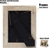 Golden State Art, 5x7 Picture Frame - Wide Molding - Wood Grain Style - Easel for Tabletop Display, Back Hangers for Wall Display - Great for Baby Pictures, Weddings, Portraits (2 Pack, Beige)
