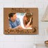 KATE POSH I Love You to The Moon and Back Engraved Natural Wood Picture Frame, Couples in Love Gifts, Valentine's Day, Engagement, Wedding (4x6-Horizontal)