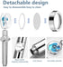 Handheld Shower Head Turbocharged Unique Propeller Design with Filter and Pause Switch Adjustable Flow, 360 Degrees Rotating(Blue)