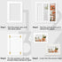 24 Pieces Picture Mats Set, Including 12 Pre-Cut White Photo Frame Mats and 12 White Core Bevel Cutting Mat Boards for 5 x 7, 8 x 10, 11 x 14 Inch Pictures