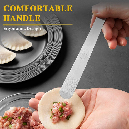 Dumpling Maker,Dumpling Mold Set and Cutter,Dumpling Press molds Dumpling Skin Maker Stuffing Spoon Flour Ring Cutter,Chinese Dumpling Pie Ravioli Empanadas Press Mold Kitchen Accessories