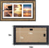 Golden State Art, Wall Display Picture Frame - Collage Style, White Mat - 7x14 for 4x6 Photos, Antique Gold