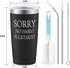Sorry No Hablo Fuctardo Travel Tumbler Funny Birthday Christmas Gifts for Friends Dad Mom Sister Brother Familys Co-wokers, 20 Oz Insulated Stainless Steel Tumbler, Black