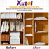 XUTAI Vacuum Storage Bags - 9 Packs Space Saver Bags Vacuum Storage Bags (3 Large, 3 Medium, 3 Small ) with Pump, 80% More Storage! Large Vacuum Sealer Bags for Clothes, Comforters, Blanket, Bedding