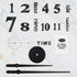 SOLEDI Wall Clock for Living Room Decor Large Modern Wall Clock for Blank Wall Easy to Assemble, Adjustable Size, Frameless DIY 3D Mirror Wall Clock Sticker (Black)