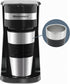 Elite Gourmet EHC111A Personal Single-Serve Compact Coffee Maker, with Pause N Serve, Reusable Filter, On/Off Switch, Water Level Indicator, 14-oz, Black