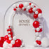 Red and White Balloon Garland Kit - (123 PCS) Valentines Decorations Red White Latex Balloon Arch Kit, 100 Glue Dots, Tying Tool-Christmas, Party Decor Birthday Decorations