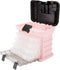 Pink Tool Box Durable Tackle Box Organizer with 4 Compartments for Hardware, Fishing Tackle, Beads, Hair Accessories and More by Stalwart