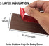 Twin Draft Guard 60322 Under Door Sweep Draft Stopper, Brown