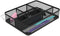1InTheOffice Mesh Collection Desk Drawer Organizer Tray, Black, 7 Compartment
