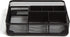 1InTheOffice Mesh Collection Desk Drawer Organizer Tray, Black, 7 Compartment