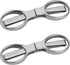 2Pcs Folding Scissors,Safe Portable Travel Scissors,Stainless Steel Telescopic Cutter Used for Home Office, Safety Portable Travel Trip Scissors
