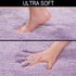Walensee Bath Rug for Bathroom Non Slip Bathroom Mat (20 x 32, Lavender) Water Absorbent Soft Microfiber Shaggy Bathroom Rug Machine Washable Bath Mat for Bathroom Thick Plush Shower Mat