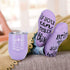 Wine Tumbler Gifts for Women, Purple Birthday Gifts for Women Friends, Stainless Steel Insulated Stemless Wine Tumbler Glass with Lid Socks