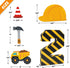 Construction Birthday Party Supplies 2 Years Old Boy Construction Second Birthday Decorations Construction 2 Number Sign Paper Mache Freestanding Decorative Dump Truck Car Construction Hat Ornaments