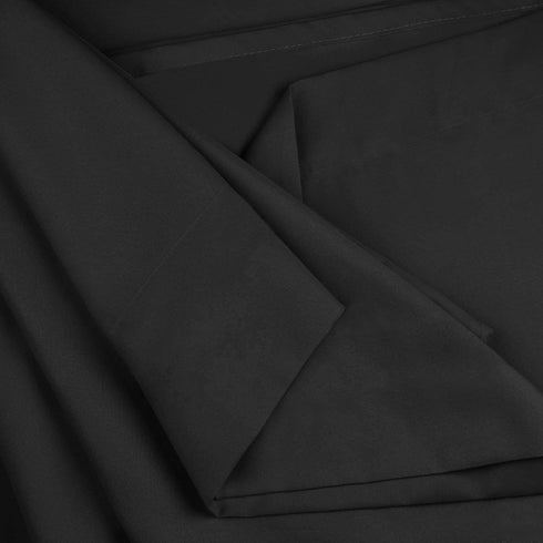 Setaluna Soft and Silky 5 Piece Bed Sheet Set Easy Fit 12" to 18" Deep Pocket Fitted Sheet, Flat Sheet, Pillow Cases, Breathable & Cooling Comfy Sheets, Split King Size, Black