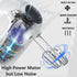 Hand Mixer Electric 120W Handheld Mixer 5 Speeds for Baking Cake Egg Cream Food Beater, Turbo Boost/Self-Control Speed + 5 Speed + Eject Button + 5 Stainless Steel Accessories