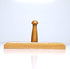 Solid Oak Wood Towel Robe Hook | with Mounting Screws, Anchors, Covers - (6 Pack)