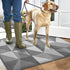 DEXI Indoor Doormat, Non Slip Absorbent Resist Dirt Entrance Rug, 20x32 Machine Washable Low-Profile Inside Floor Door Mat