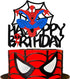Glorymoment Cake Decor for Spiderman Happy Birthday Cake Topper for Boys Men Birthday Party, Glitter Happy Birthday Cake Topper for Spider-man Superhero Theme Birthday Party Decor (6.7’’ x5.51’’ )