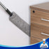 MR.SIGA Flexible Microfiber Long Duster for Gap Cleaning, Stainless Steel Adjustable Handle, Washable Gap Cleaning Duster