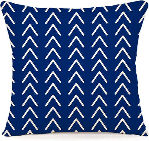 YCOLL Pillow Covers 18x18 Modern Sofa Throw Pillow Cover, Decorative Outdoor Linen Fabric Pillow Case for Chair Sofa Couch Bed Car