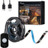 3.5m/11.5ft Motion Activated Gun Safe Light Strip, Megulla Gen3 Rechargeable Battery Powered Motion Sensor Black LED Strip with Timer and Dimmer for Closets, Stairs, Bed, Under Cabinet-Warm White